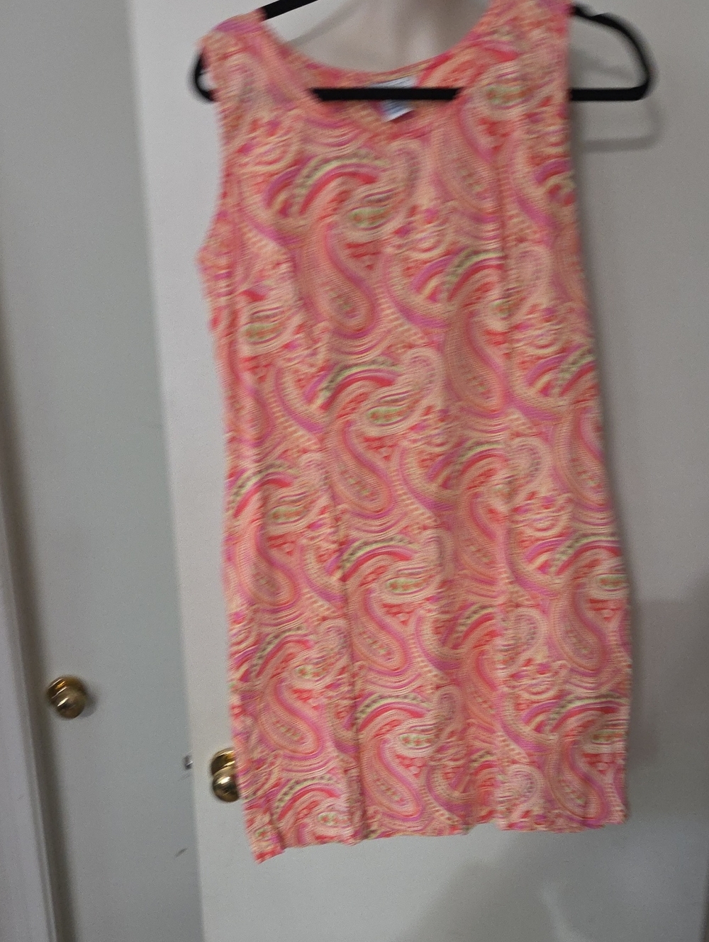 Willi Smith Pink Paisley Tank Dress